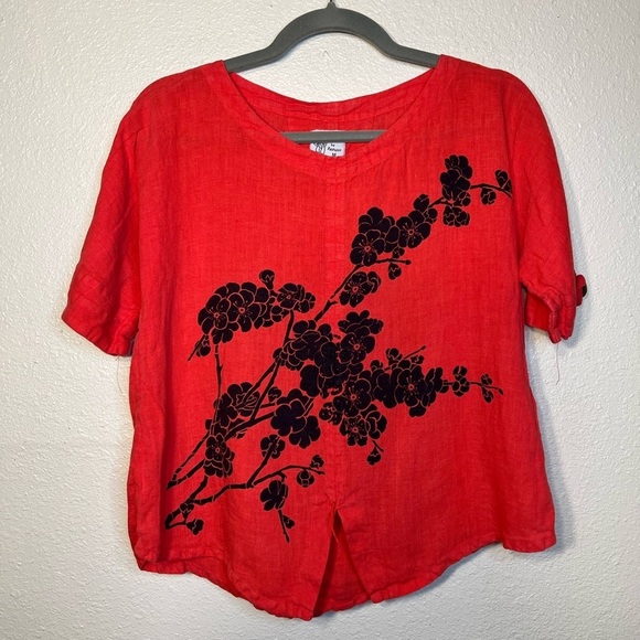 Completo lino by Arthurio floral blouse - Picture 1 of 5